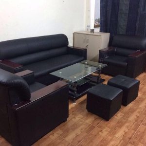 Thanh lý ghế Sofa kiểu nhật màu đen TLBGDK25 1 Thanh lý ghế Sofa kiểu nhật màu đen